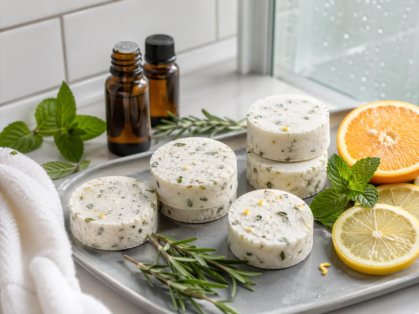How to Make Shower Steamers with Essential Oils